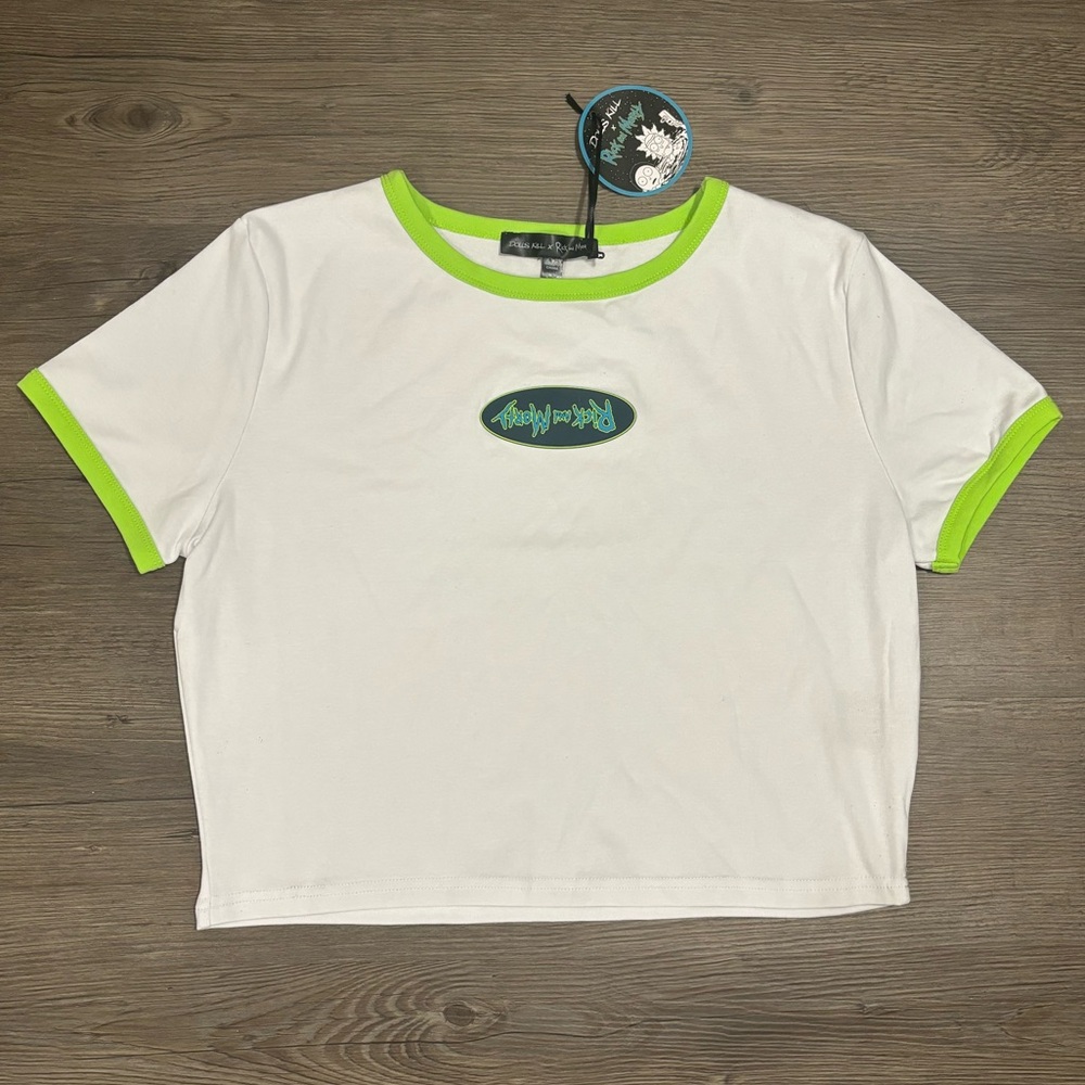 NWT Dolls Kill x Rick & Morty Baby Tee